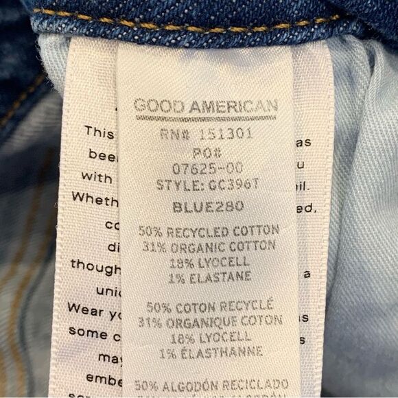 Good American Good Classic Straight Leg Jeans Size 12/31 - Picture 6 of 9
